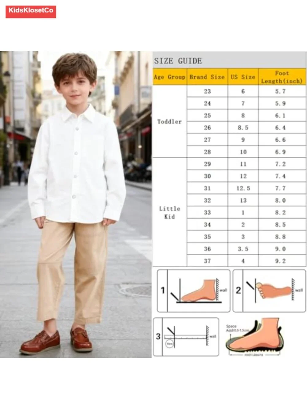 Boys Girls Faux Leather Slip On Loafers Dress Shoes Kids Moccasin